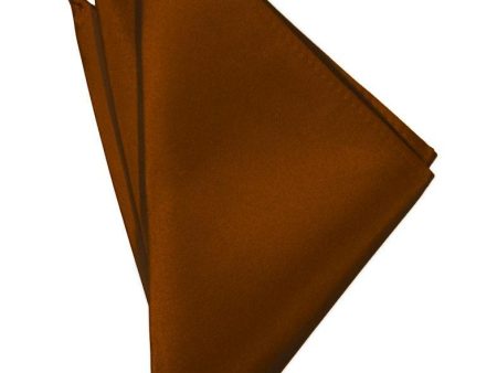 Cognac Luxury Satin Pocket Square Discount