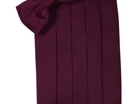 Wine Luxury Satin Cummerbund Supply