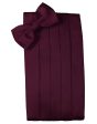 Wine Luxury Satin Cummerbund Supply