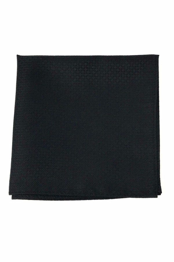 Black Regal Pocket Square Sale