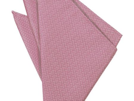 Rose Herringbone Pocket Square Supply