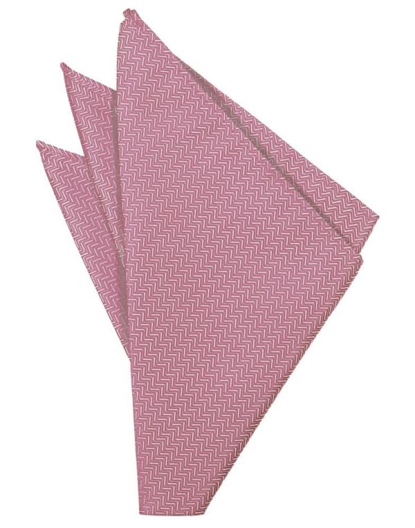 Rose Herringbone Pocket Square Supply