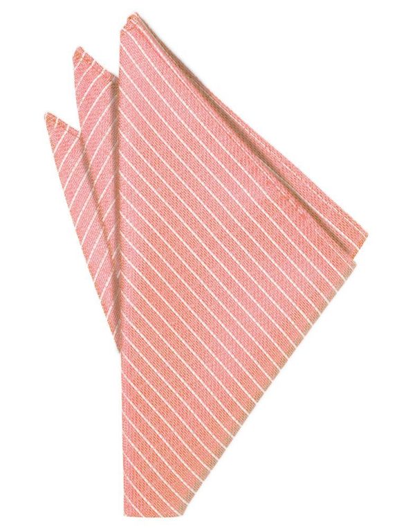 Coral Palermo Pocket Square Discount