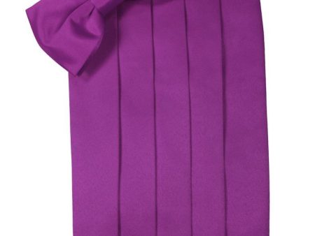 Cassis Luxury Satin Cummerbund Online