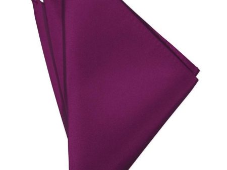 Sangria Luxury Satin Pocket Square Online now