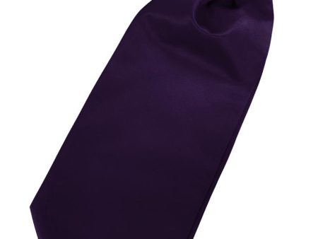 Amethyst Luxury Satin Cravat For Sale