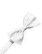 White Faille Silk Bow Tie Supply