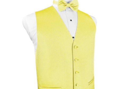 Lemon Venetian Tuxedo Vest Online now