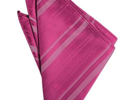 Watermelon Striped Satin Pocket Square Online Hot Sale