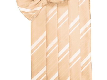 Apricot Striped Satin Cummerbund Online