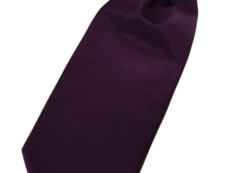 Berry Luxury Satin Cravat For Discount