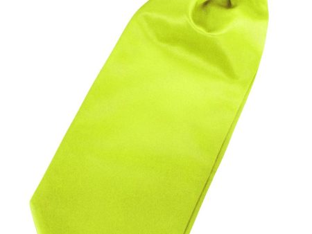 Lime Luxury Satin Cravat on Sale