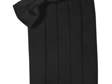 Black Luxury Satin Cummerbund Online