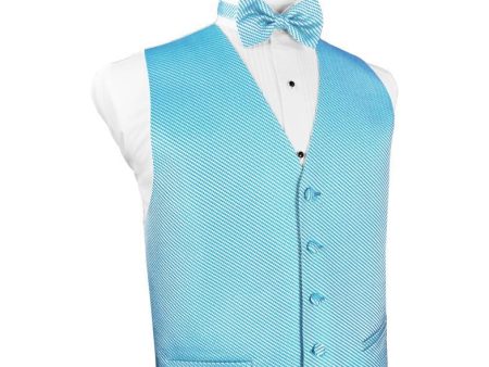 Turquoise Venetian Tuxedo Vest For Cheap