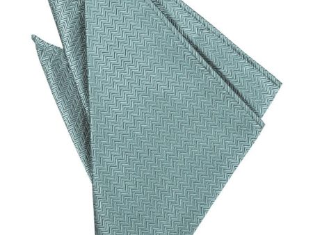 Cloudy Herringbone Pocket Square Discount