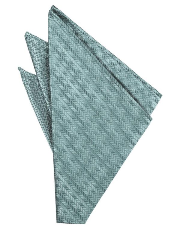 Cloudy Herringbone Pocket Square Discount