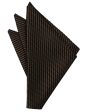 Chocolate Venetian Pocket Square For Cheap