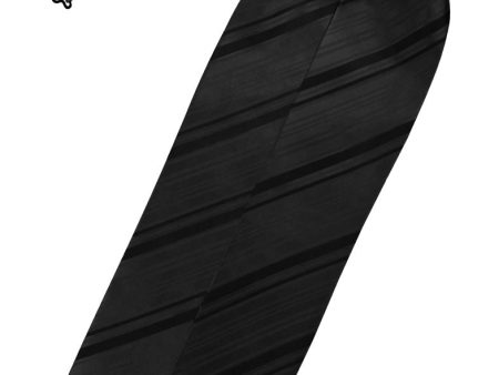 Black Striped Satin Ascot Discount