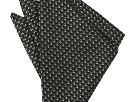 Asphalt Venetian Pocket Square Sale