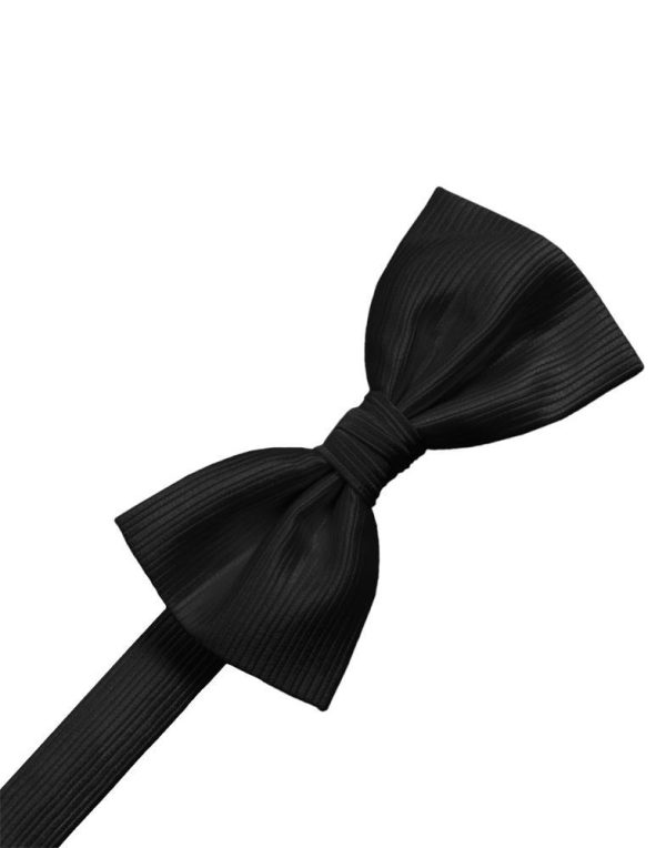 Black Faille Silk Bow Tie For Discount