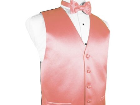 Coral Reef Luxury Satin Tuxedo Vest Online Hot Sale