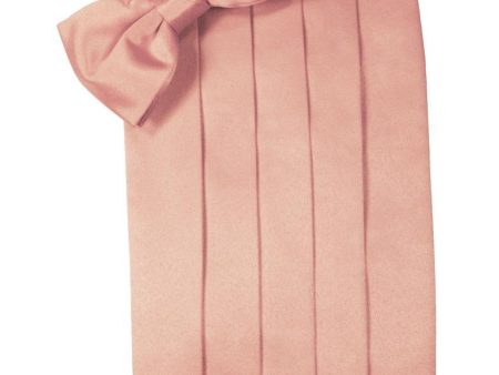 Coral Luxury Satin Cummerbund For Cheap