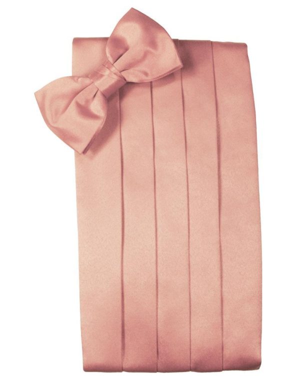 Coral Luxury Satin Cummerbund For Cheap