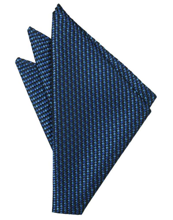 Royal Blue Venetian Pocket Square For Cheap