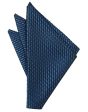 Royal Blue Venetian Pocket Square For Cheap