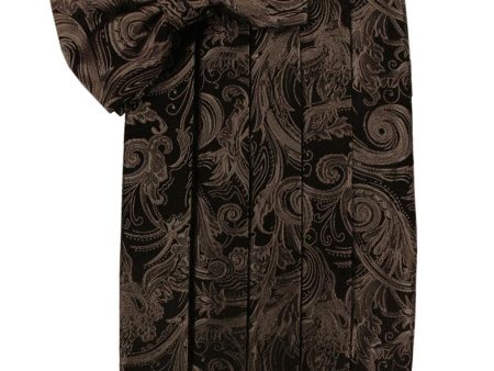 Chocolate Tapestry Cummerbund Cheap