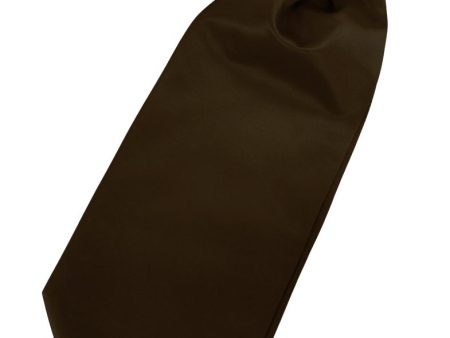 Chocolate Luxury Satin Cravat Sale