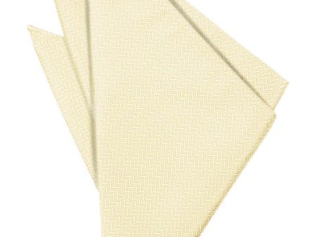 Sand Herringbone Pocket Square Supply