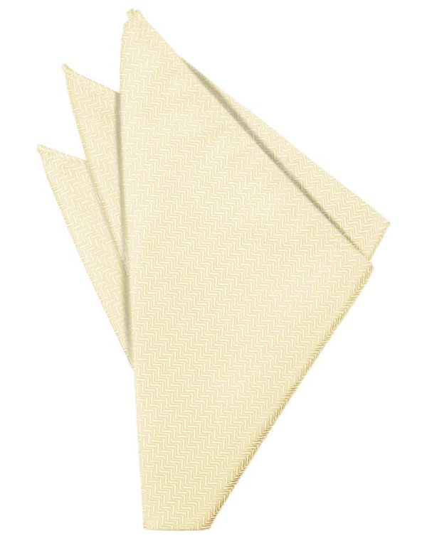 Sand Herringbone Pocket Square Supply