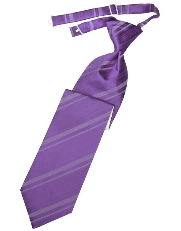 Wisteria Striped Satin Necktie Cheap