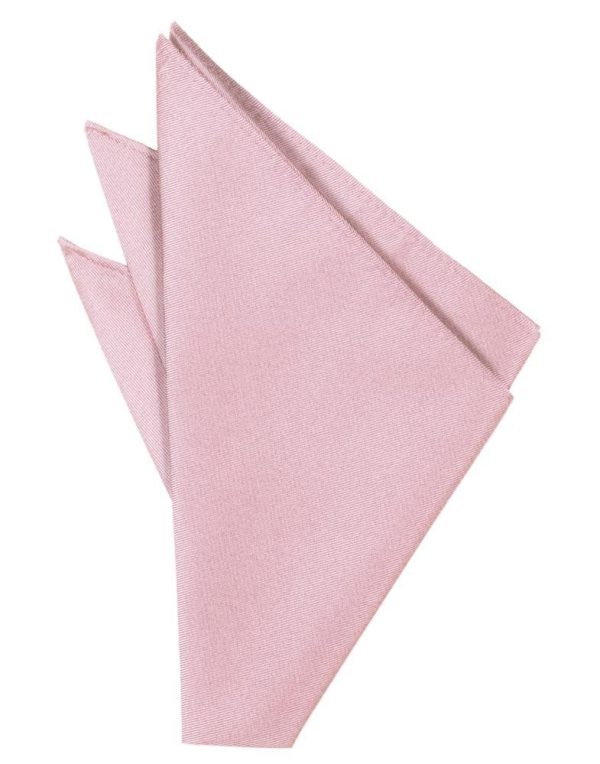 Rose Solid Twill Pocket Square For Sale