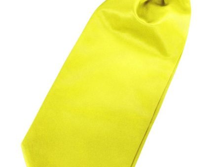 Lemon Luxury Satin Cravat For Discount