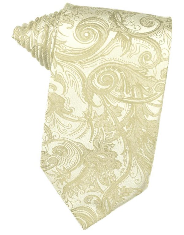 Ivory Tapestry Necktie Online now