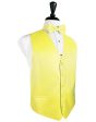 Lemon Herringbone Tuxedo Vest Discount