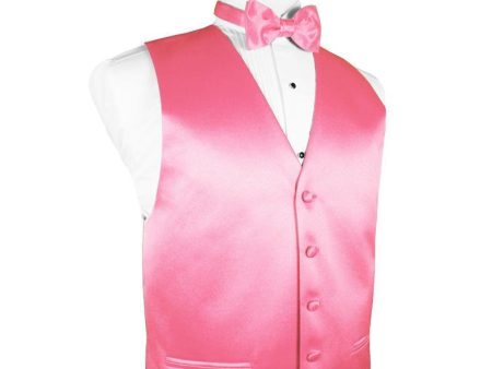 Bubblegum Luxury Satin Tuxedo Vest Online Sale