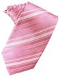 Rose Petal Striped Satin Necktie Online Hot Sale