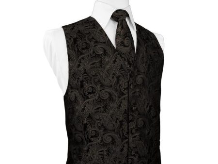 Truffle Tapestry Tuxedo Vest Discount