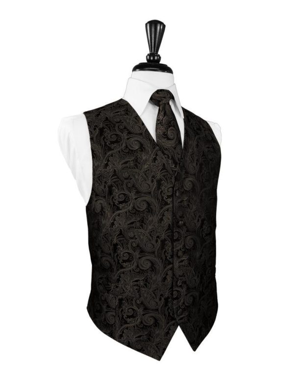 Truffle Tapestry Tuxedo Vest Discount