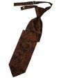 Cognac Tapestry Necktie For Sale