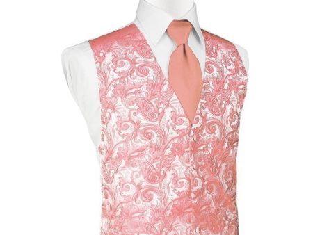 Coral Reef Tapestry Tuxedo Vest Online now