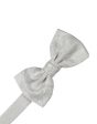 Platinum Paisley Silk Bow Tie Supply