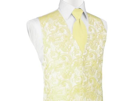 Canary Tapestry Tuxedo Vest Online