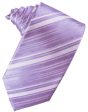 Wisteria Striped Satin Necktie Cheap