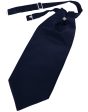 Midnight Blue Luxury Satin Cravat on Sale