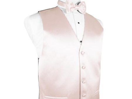 Blush Luxury Satin Tuxedo Vest Sale