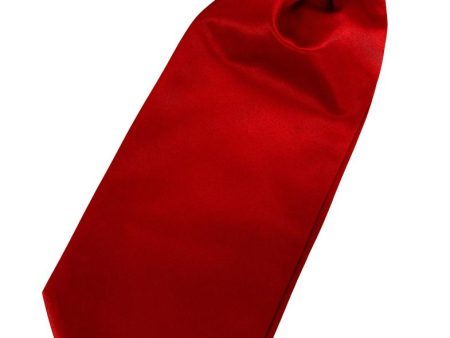 Scarlet Luxury Satin Cravat For Sale